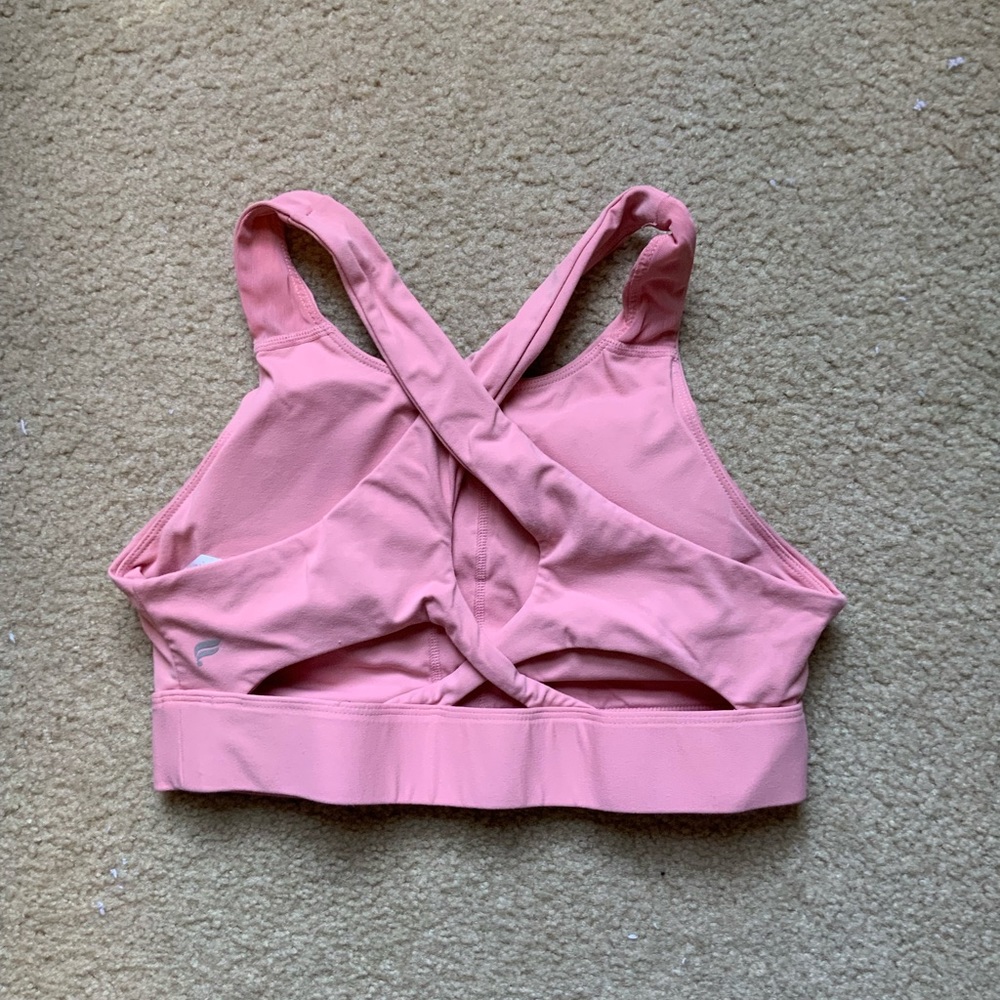 Fabletics Pink Razorback Sports Bra - Picture 2 of 2